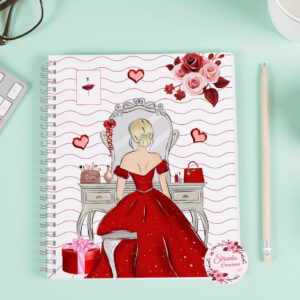 Cuaderno Mujer de rojo - A5