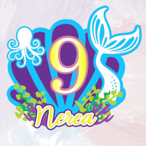 Cake topper Cola de Sirena