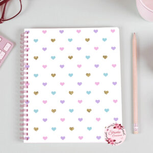 Cuaderno Corazones de colores - A5