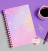 Cuaderno Fondo difuminado con estrellas - A5