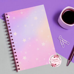 Cuaderno Fondo difuminado con estrellas - A5