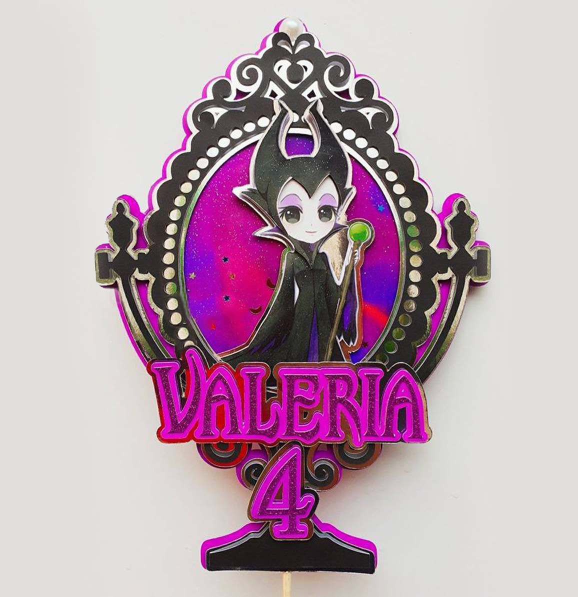 Cake topper Maléfica Niña