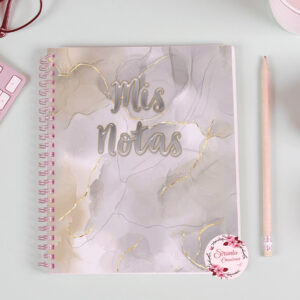 Cuaderno Mármol marrón y gris - A5