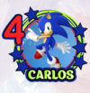 Cake topper Sonic