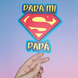 Cake topper Súper papá