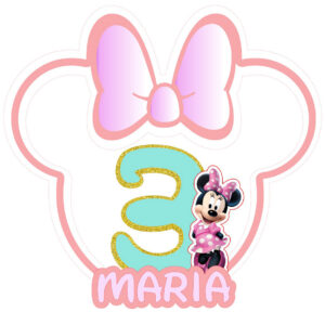 Cake topper Minnie sencillo