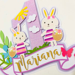 Cake topper Conejitas