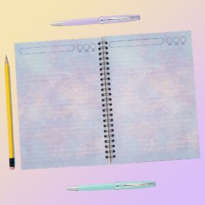 fondo azul letras doradas