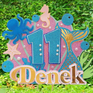 Cake topper Fondo del mar