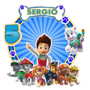 Cake topper La Patrulla Canina