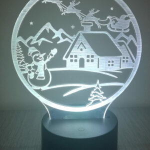 Lámpara Led Navidad - Bola de Nieve