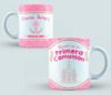 Taza Comunión color rosa y marroncito