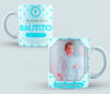 Taza Bautizo color azul