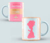Taza Comunión color rosa y marroncito