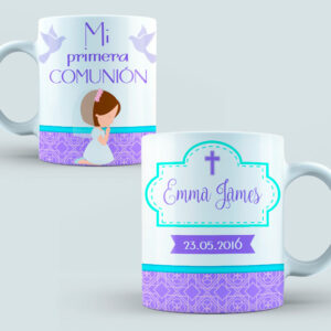 Taza Comunión color morado