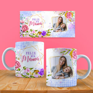 Taza Feliz día mamá (con foto)