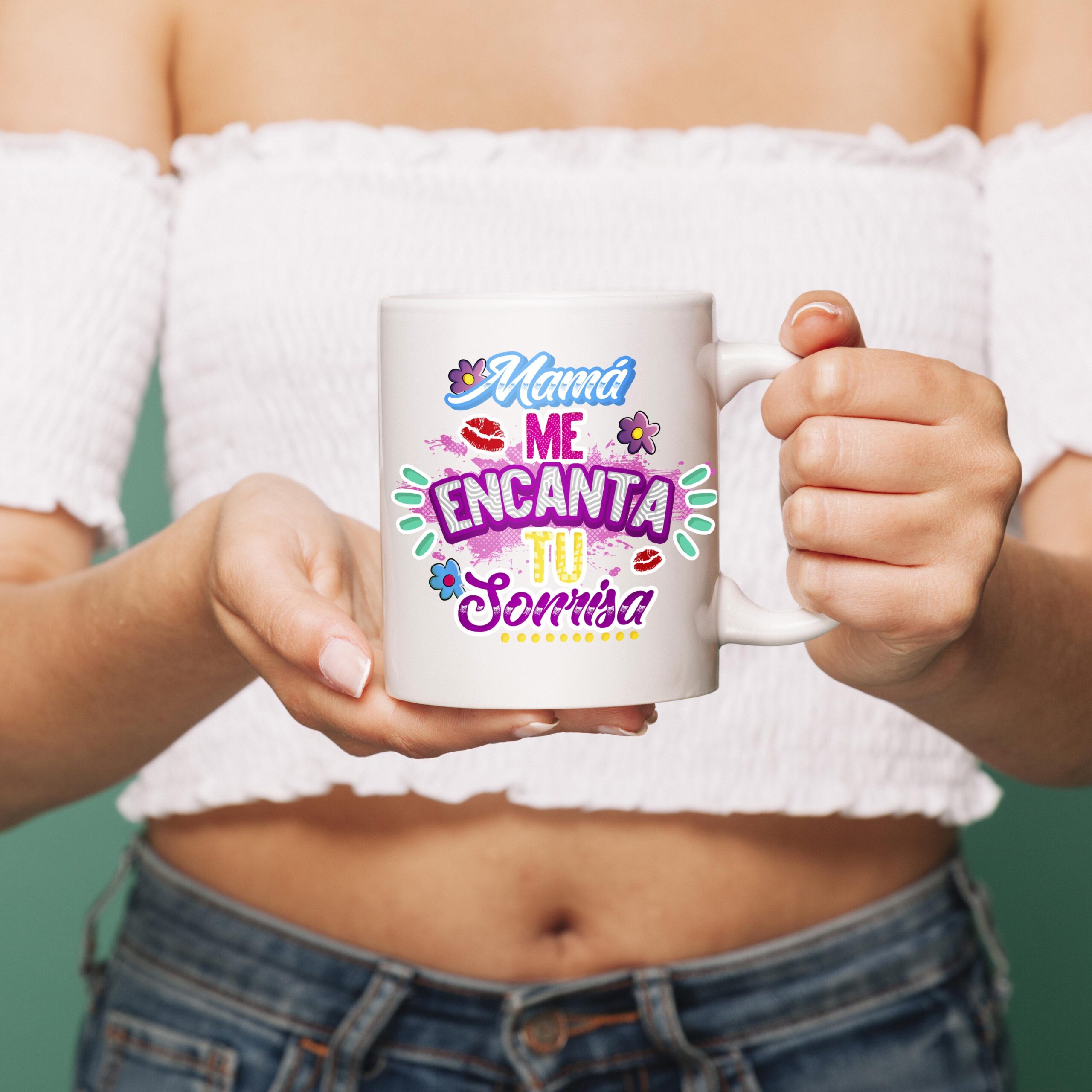 Taza Mamá, me encanta tu sonrisa.