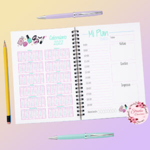 mockup calendario y mi plan diario
