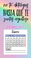 Minicalendario No te detengas...