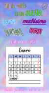 Minicalendario Si la vida es un sueño...