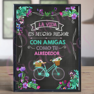 Cuadro La vida es mucho mejor ...