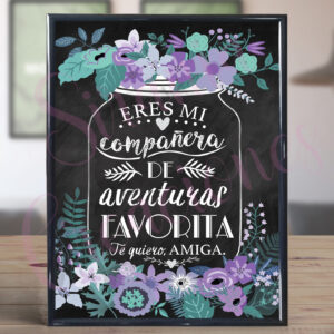 Cuadro Eres mi compañera...