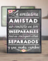 Cuadro La verdadera amistad...