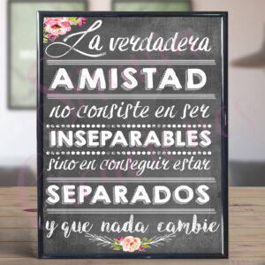 Cuadro La verdadera amistad...