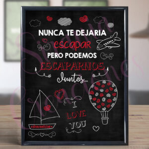 Cuadro Nunca te dejaría escapar...