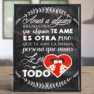 Cuadro Amar a alguien...