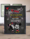Cuadro Te amo... (Mickey y Minnie)