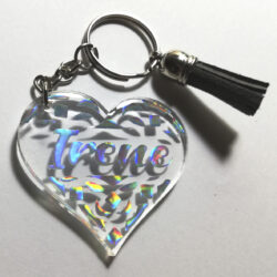 LLAVERO CORAZON HOLOGRAFICO