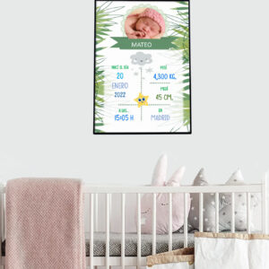 Cuadro Nacimiento niño Selva