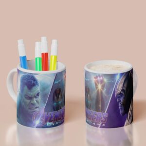 Taza Marvel 06 - Hulk, Ironman y Thanos