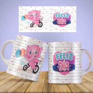 Taza Feliz día - Elefante