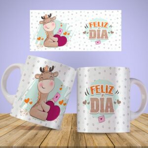 Taza Feliz día - Jirafa