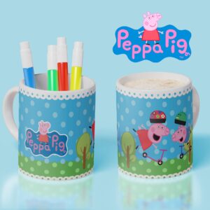 Taza Peppa Pig 08 - Peppa Pig y George en patinete