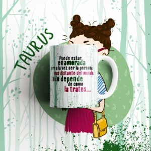 Taza Tauro - Signos del Zodíaco