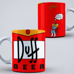 Taza Los Simpson 02 - Cerveza Duff (Duffman)