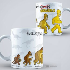 Taza Los Simpson 05 - Evolución