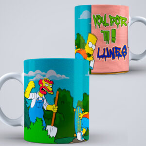 Taza Los Simpson 06 - Bart y Willy