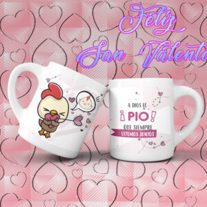 Taza San Valentín - A Dios le pío