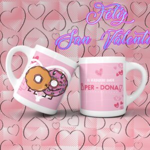 Taza San Valentín - El verdadero amor per-dona