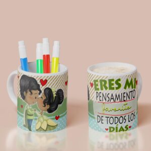 Taza Tiana y Naveen - Princesas Disney