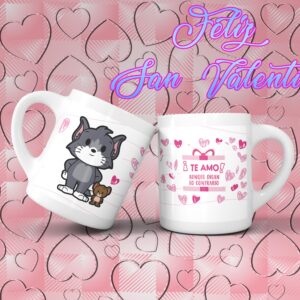 Taza San Valentín - Tom y Jerry