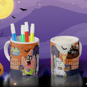 Taza Bob esponja Halloween 02