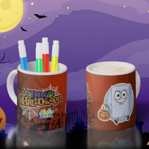 Taza Bob esponja Halloween 09