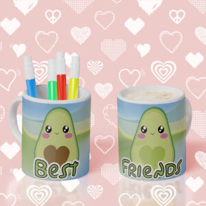 2 Tazas Best Friends - Aguacates