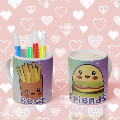 PATATAS FRITAS Y HAMBURGUESA