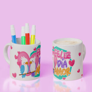 Taza Feliz día - Cacatúas